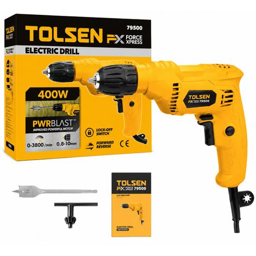 Tolsen 79500 – Perceuse Électrique 400 W