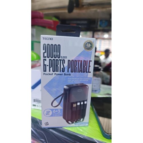 S201 – Power Bank 20 000 mAh F-Ports Portable