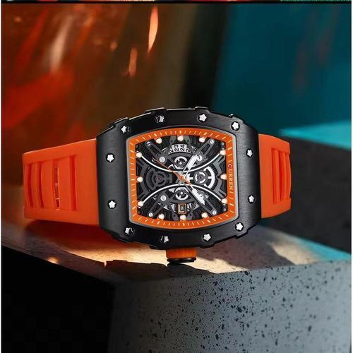 Top marque montre à Quartz étanche calendrier horloge créative bracelet en Silicone