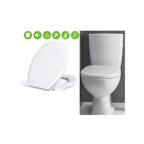 ABATTANT WC Blanc - LOURD Et Confortable