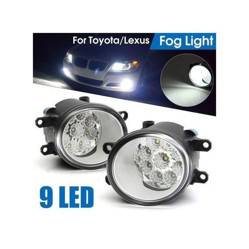 Pour Toyota Corolla Camry Yaris Lexus Avant 9 LED DRLConduite Phares Antibrouillard-