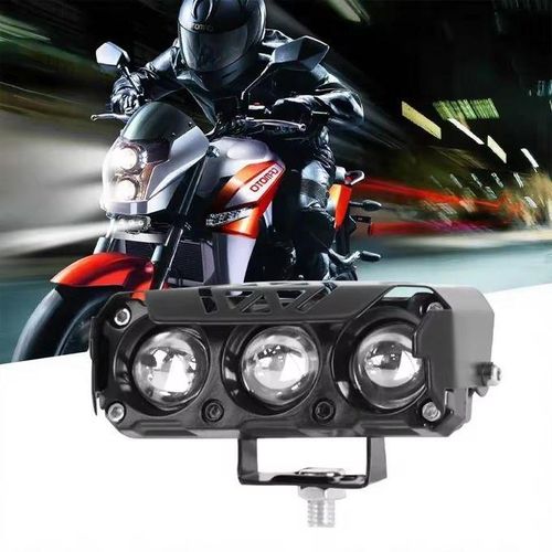 Projecteur LED 35W pour moto, feux de croisement et antibrouillard-