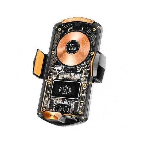 Support Téléphone Voiture avec Charge Sans Fil – Rotation Fixation Automatique