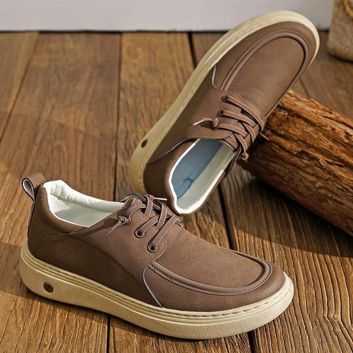 Chaussures de sport décontractées, confortables, avec lacets, tendance pour hommes, marron