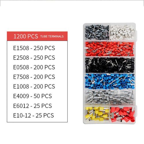 Jeu de 1200 embouts de fils isolés