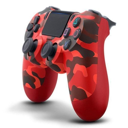 Manette sans fil Treillis Rouge Compatible PS4