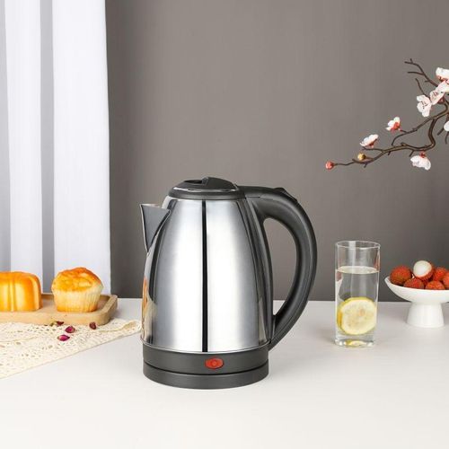 Bouilloire électrique en acier inoxydable de qualité alimentaire, 1.8L, chauffe-eau à ébullition rapide, théière polyvalente, café, boisson, usage quotidien et domestique