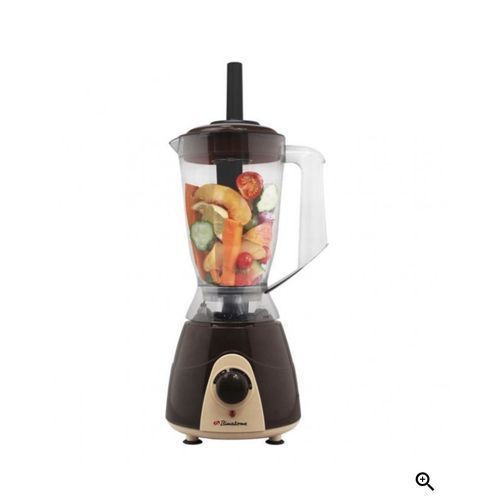 Mixeur 2 Bols BLG-402 - 350 W - 1.5 Litre - Incassable - Marron - Garantie 24 Mois
