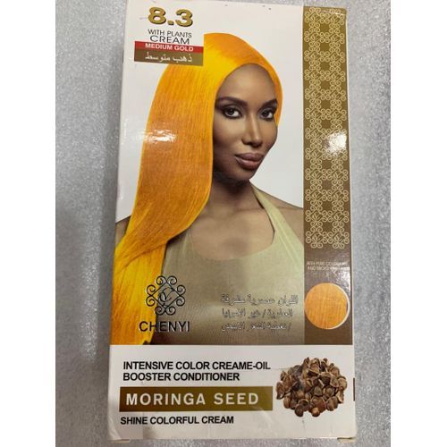 Teinture Cheveux Et Mèche Naturelle Couleur Jaune Or 80 Ml ×2