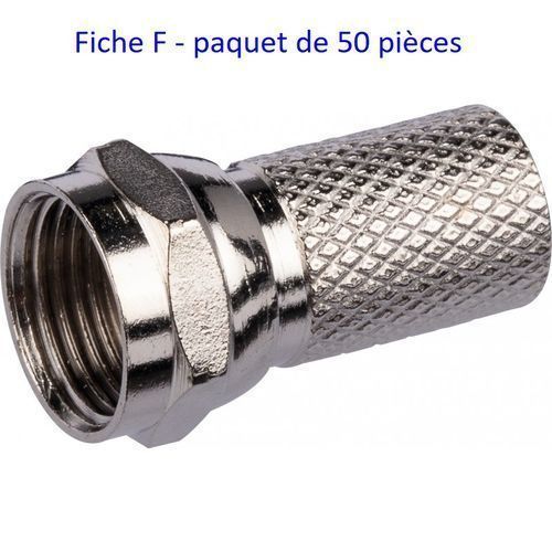 Fiche F Pour Connecter Décodeur, Parabole Et TV- 50 Pièces