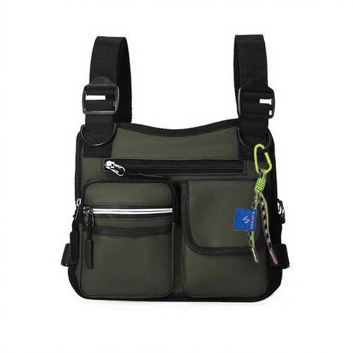 Sac à dos gilet pour homme, sac de poitrine multifonctionnel, sac gilet décontracté