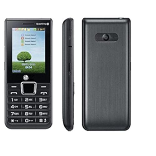 A395 Téléphone Portable, 4 Cartes SIM - Bluetooth, Radio FM AC0095, Noir/Gris