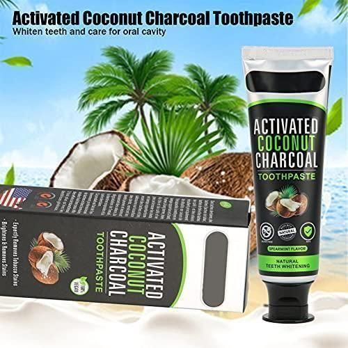 Dentifrice blanchissant 100 % naturel au charbon de bambou et à la noix de coco