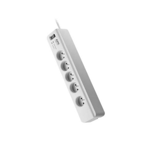 Multiprise APC 5 Trous - Parafoudre - Blanc