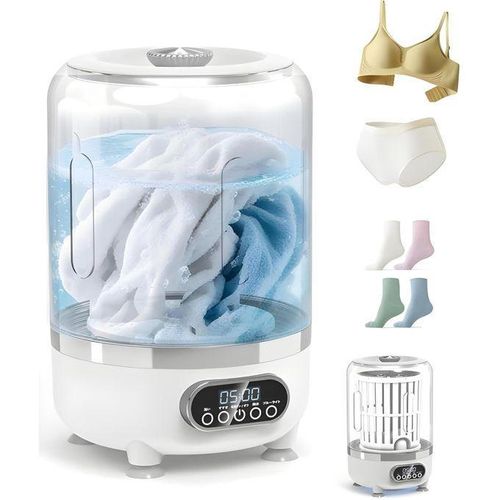 Lave-linge et sèche-linge portables, lave-sous-vêtements, mini lave-linge portable amélioré, lave-linge portable sans fil rechargeable, gobelet de lavage pour soutiens-gorge, sous-vêtements, chaussettes