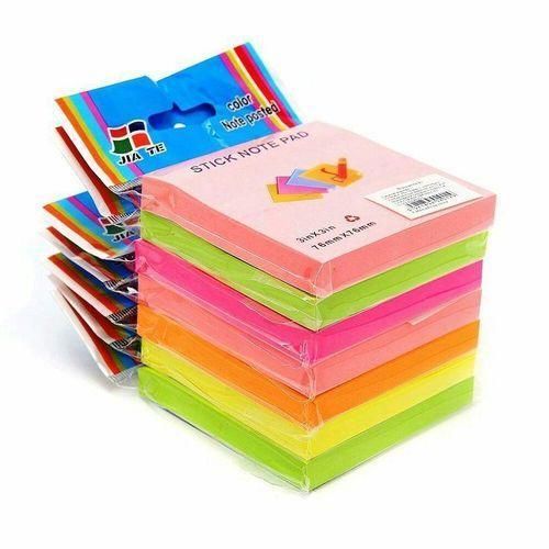 ADHESIF POST-IT STICK Bloc NOTE 76*76 - Paquet de 6