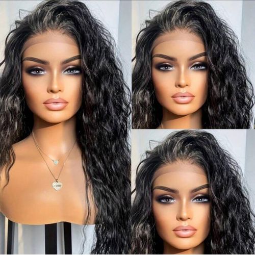 Perruque Naturel Avec Closure Lace Frontal - Noir