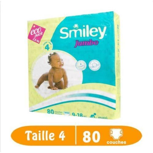 12 Smiley Couches Bébé Jumbo Taille 4 (Maxi)