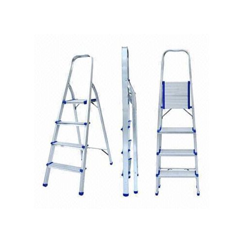 Escabeau Pliable 4 Marches Antidérapantes. Rouge