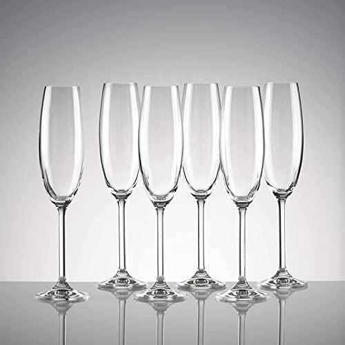 PREMIUM Lot De 6 Coupes De Verre Transparent