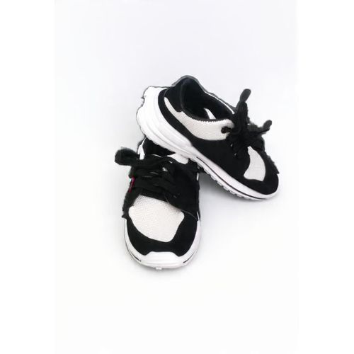 Chaussure de sport blanc noir pour garçon et fille