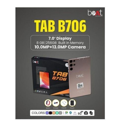 Tablette professionnelle, 7 pouces, Android 13 avec 256Go de ROM, 8Go de RAM, Bluetooth Wi-Fi avec SIM
