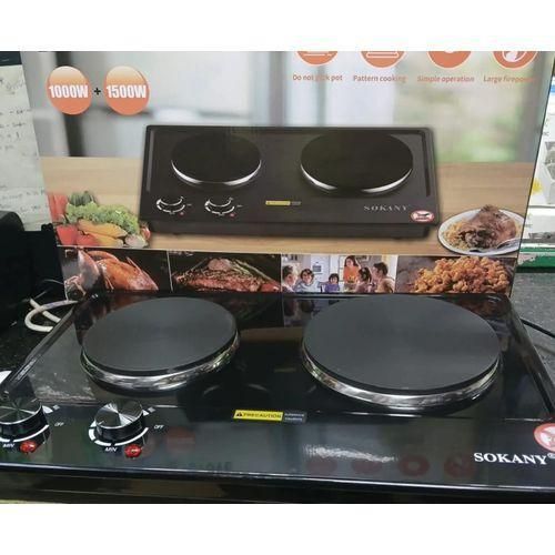 Plaque de Cuisson Électrique Double Foyer – 2500W