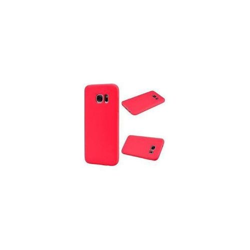 Coque Silicone Compatible Pour Samsung Galaxy S7 Edge - Rouge