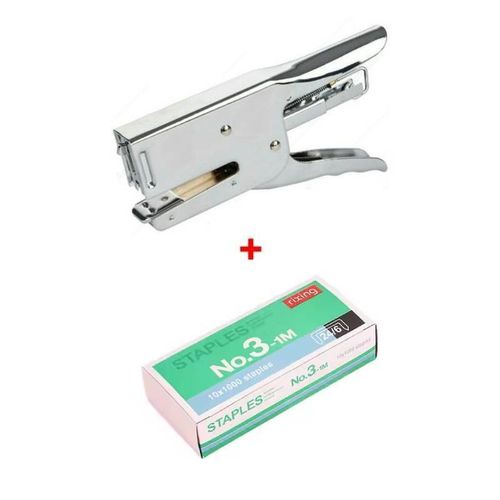 Agrafeuse Professionnelle Pour Bureau + 1 Paquet De 1000 Agrafes