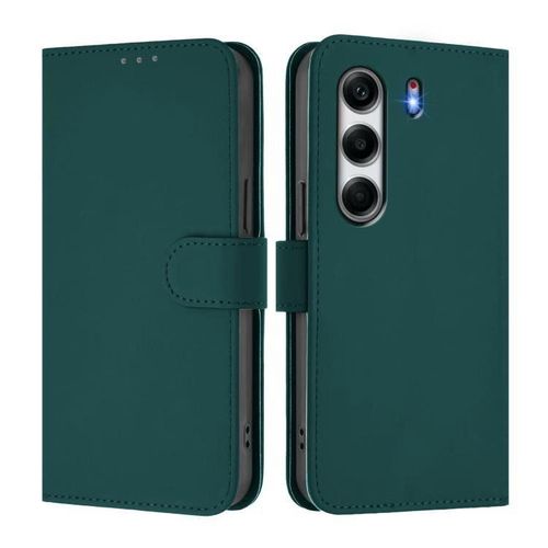 Etui A Rabat Tecno Camon 40 Pro Avec 1 Antichoc 5D - Vert