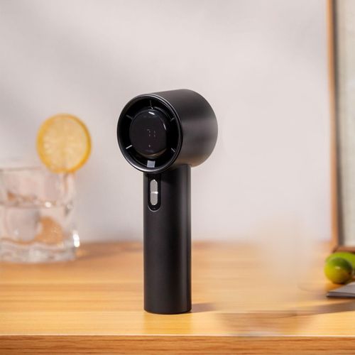 Ventilateur de Poche Haute Vitesse avec Technologie Vortex Boost et Affichage Numérique - Noir