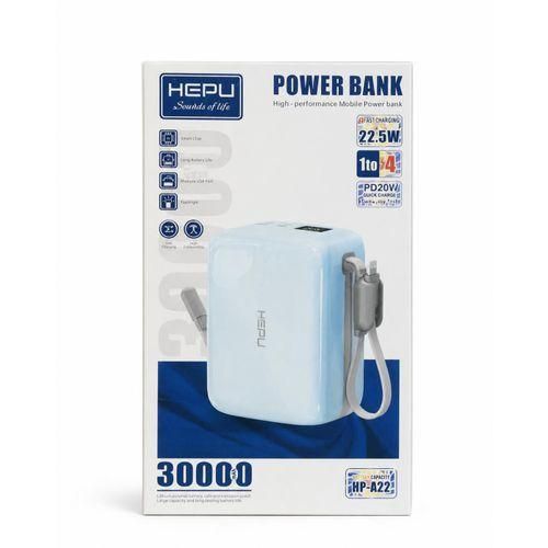 Batterie Externe Haute Performance – 20 000 mAh avec Câbles Intégrés et Charge Rapide 22.5W