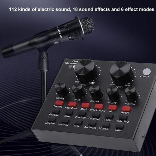 Carte son externe USB V8 pour casque et microphone