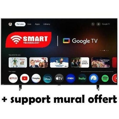 TV LED -GOOGLE 50 Pouces - Wi-Fi- UHD TV-4K - Androïd TV – Youtube - 24 Mois De Garantie
