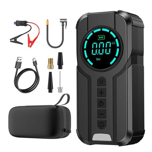 Démarreur/Gonfleur/Power Bank/Torche 4en1