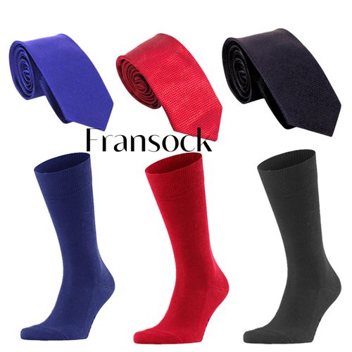 Ensemble Coordonné Élégance Parfaite : 3 Cravates + 3 Paires De Chaussettes