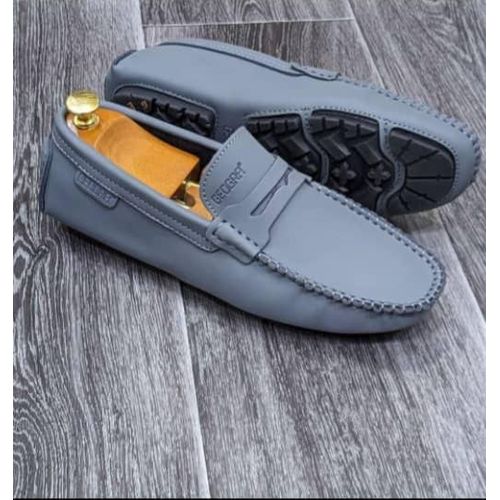 Chaussure Simili Cuir Gris