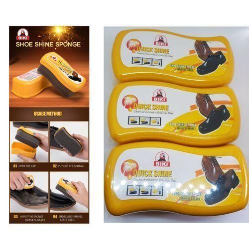 Cirage Chaussure Facile Et Rapide Pour Tout Type De Couleur(lot De3) - Jaune