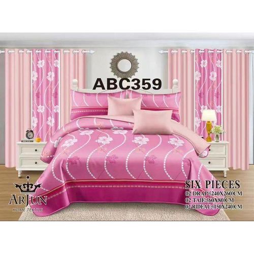 QUALITE ARJUN Lot De 2 Draps + 2 Taies – Design Élégant et Confort Assuré Pour 3 Places