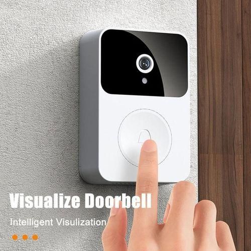 Sonnette Vidéo WiFi Intelligente,vision Nocturne HD 1080p,interphone Vidéo,surveillance à Domicile