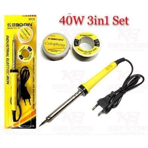 Fer à Souder électrique Kit De Soudure Industriel Avec Colophane Et Fil à Souder 40w