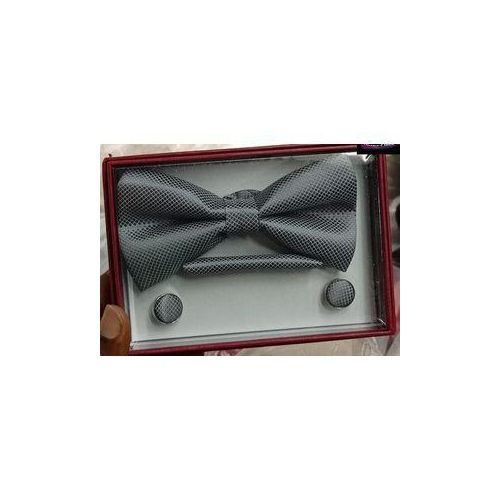 Coffret Noeud Papillon 03 éléments - Gris