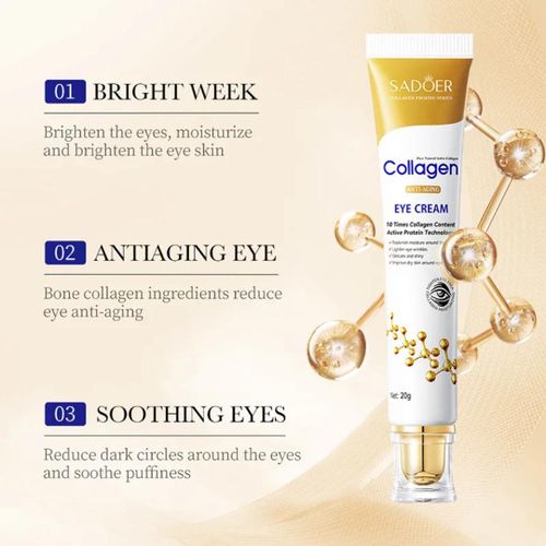 Crème Contour des Yeux Anti-Rides au Collagène