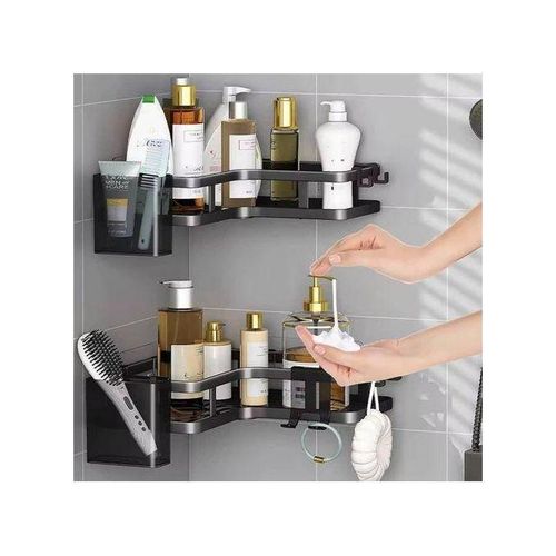 Étagères Murale d’Angle pour Salle de Bain