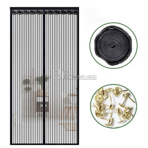 Rideau Moustiquaire Magnétique pour Porte – 100 × 210 cm