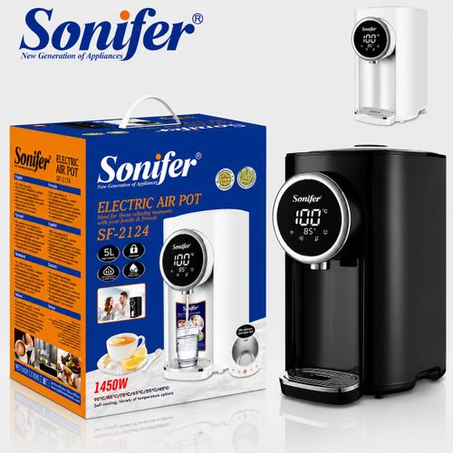 Distributeur d’Eau Chaude Électrique 5 L, 1450 W avec Affichage Numérique LCD, Contrôle de Température et Maintien au ChaudSonifer SF-2124