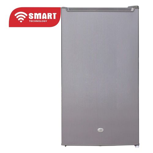Réfrigérateur 1 Porte Smart STR-90K - 85L Gris avec Verrouillage à Clé - Compact, Silencieux & Économe - Garantie 12 Mois