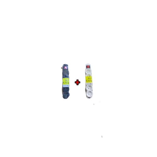 Rallonge électrique 2x5 Trous Lot De 2