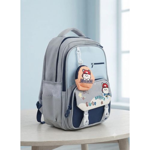 Sac écolier bleu chic avec porte monnaie