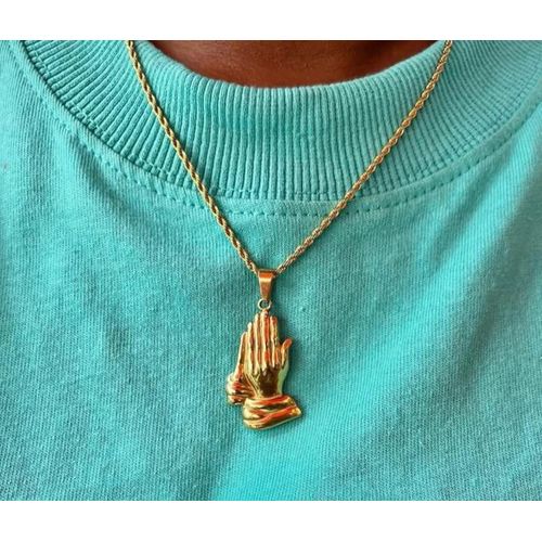 Chaine Torsadé pendentif 2mains
